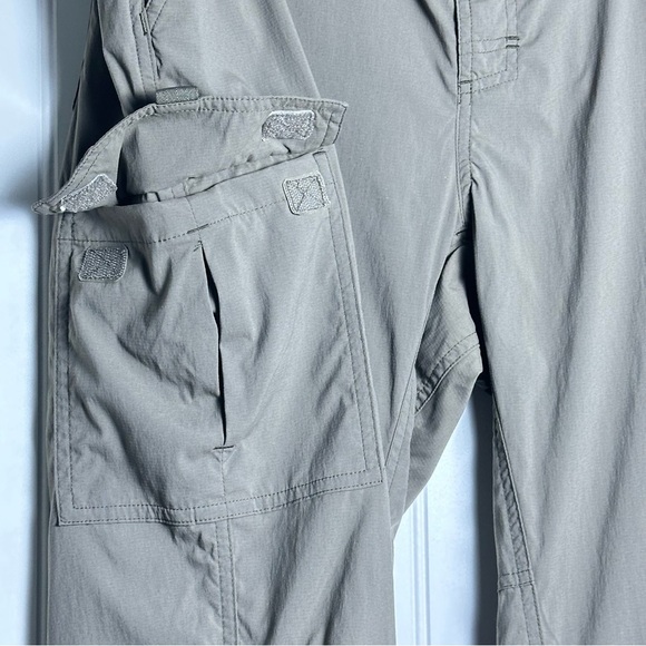 L.L. Bean Men's XL Cargo Pants Patch Secured zipper Pocket Elastic Waist - Picture 4 of 12